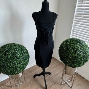 Elegant Black Midi Dress